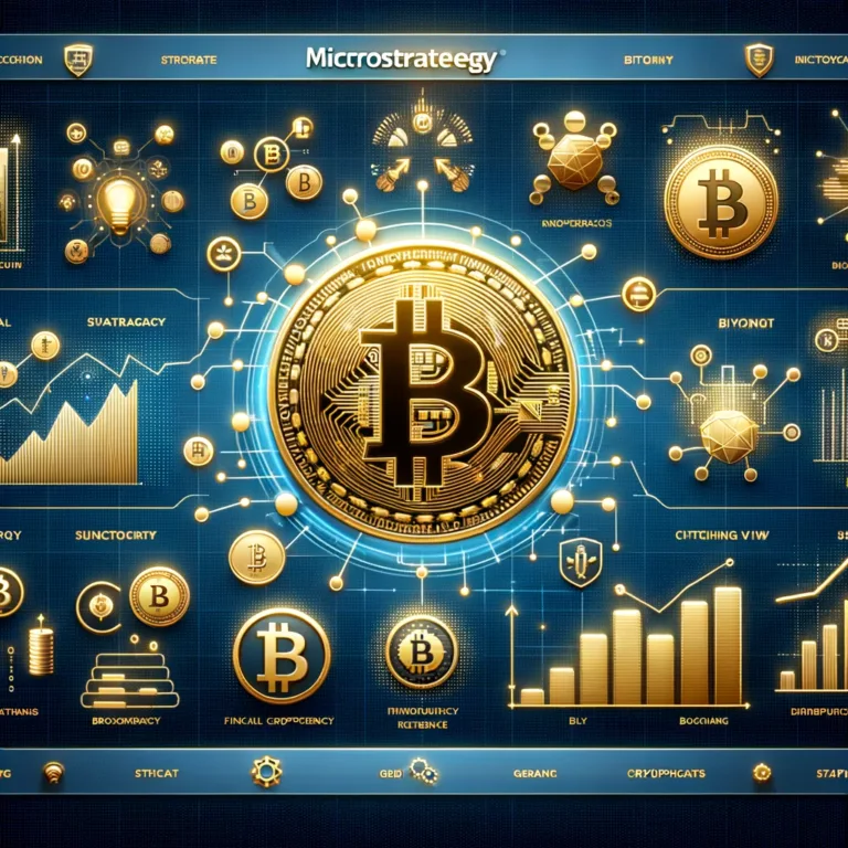 DALL·E 2024-02-09 09.40.49 - Design an image that represents MicroStrategy's strategic investment in Bitcoin, showcasing the company's substantial holdings and its optimistic view