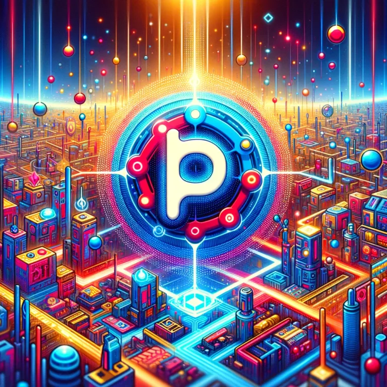 DALL·E 2024-02-11 12.01.46 - A vibrant and engaging digital artwork showcasing a futuristic cityscape interwoven with blockchain elements, symbolizing the growth and interconnecti