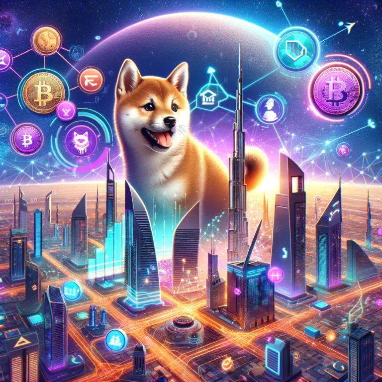 DALL·E 2024-02-25 11.19.20 - Create an image that encapsulates the dynamic entry of SHEboshi into the cryptocurrency market through its CoinW exchange listing. The image should il